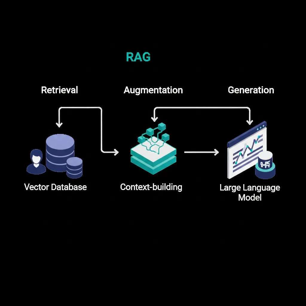 Technical flowchart illustrating the data flow of a RAG system for SEO content strategy.